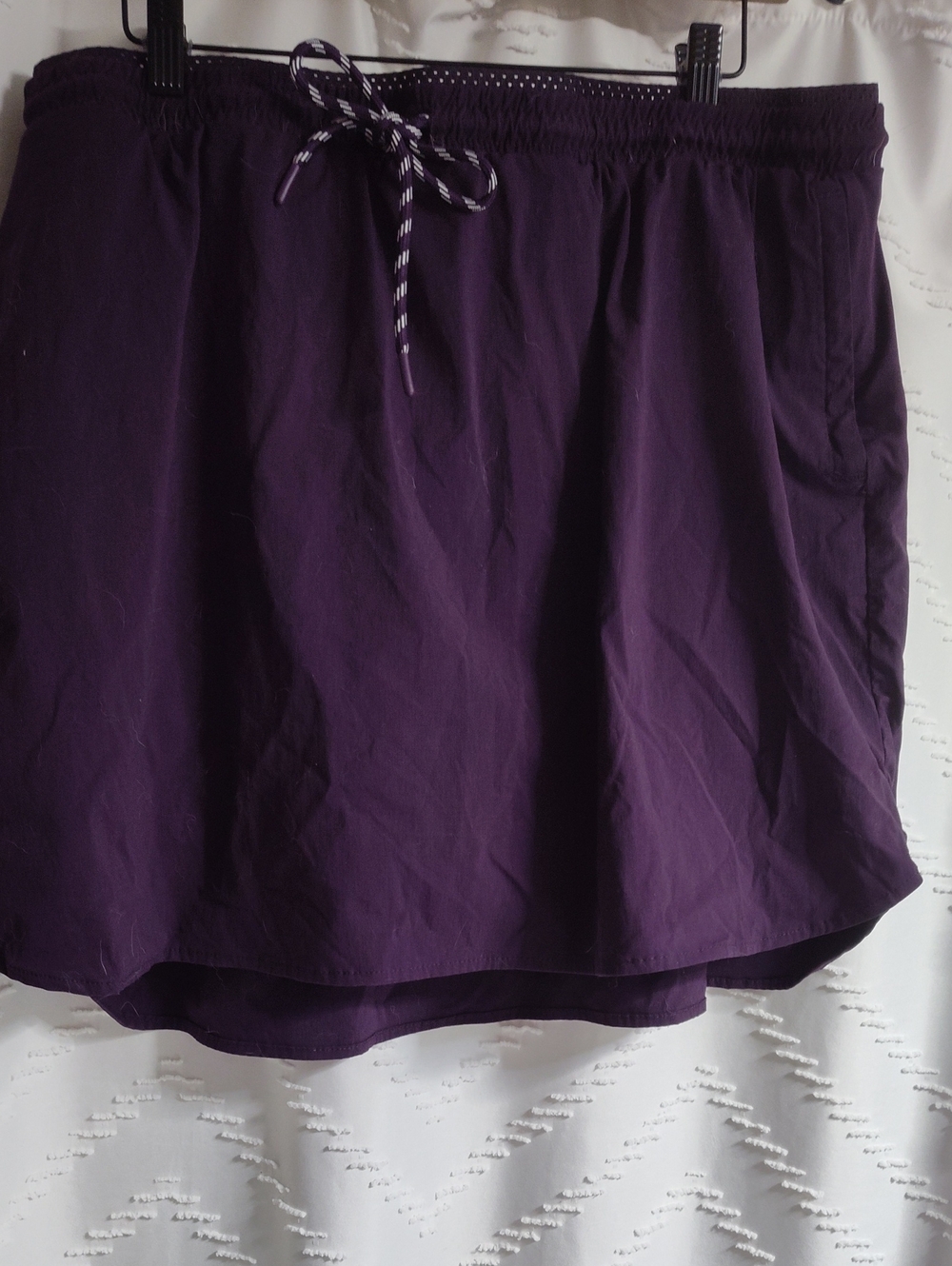 Women’s Purple Skort with Drawstring Waist